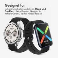 imoshion Silikonband für das OnePlus Watch 3 / 2 / 2R / Oppo Watch X2 / X - Schwarz