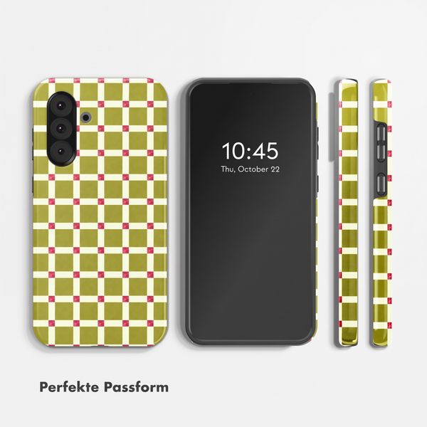 Selencia Vivid Back Cover Samsung Galaxy A36 / A56 - Check This Olive