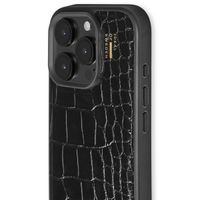 iDeal of Sweden Vegan Leather Back Cover Apple iPhone 16 Pro - Black Croco