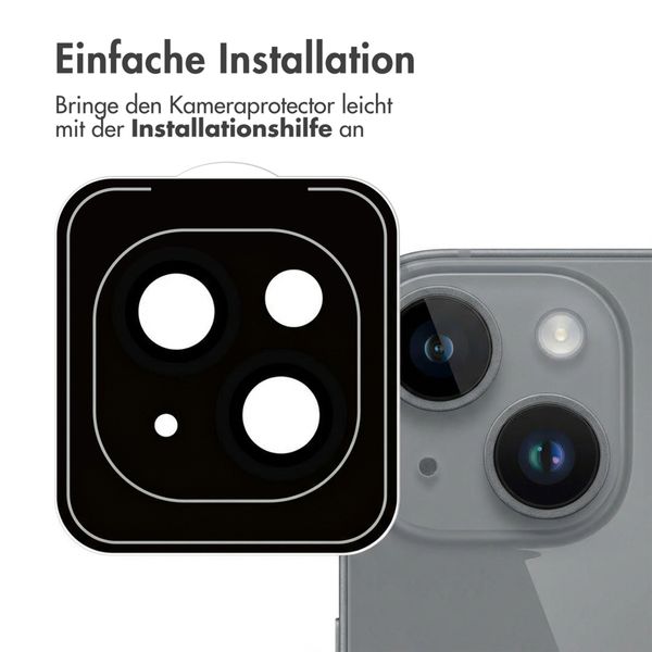 imoshion 2er-Pack Objektivschutz für Kamera für das Apple iPhone 15 / 15 Plus - Schwarz