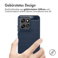 imoshion Brushed Back Cover Motorola Thinkphone 25 / Motorola Edge 50 Neo / Edge 60 Neo - Dunkelblau