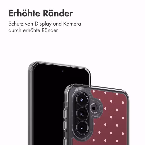 imoshion Design Hülle Samsung Galaxy A37 (5G) - Polka Dot Bordeaux