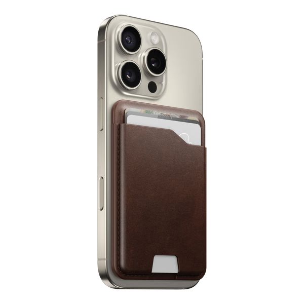 Nomad Leder Mag Wallet mit Apple Find My Tracking - Brown