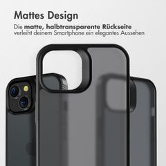 Accezz Rugged Frosted Back Cover Apple iPhone 15 Plus - Schwarz