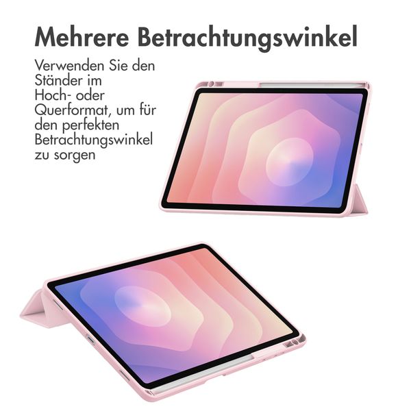 imoshion Trifold Hardcase Klapphülle Samsung Galaxy Tab S11 - Rosa