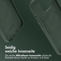 Accezz MagSafe Leather Backcover Apple iPhone 15 Pro - Cedar Green