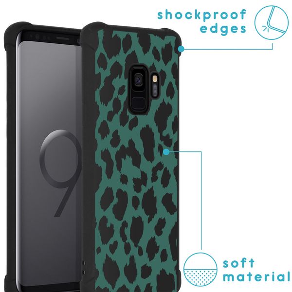 imoshion Design Hülle mit Band für das Samsung Galaxy S9 - Panther Illustration