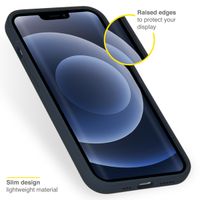 Accezz Liquid Silikoncase iPhone 13 Pro - Dunkelblau