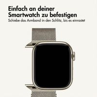 imoshion Mailändische Magnetarmband für Apple Watch | 38/40/41/42 mm - Starlight