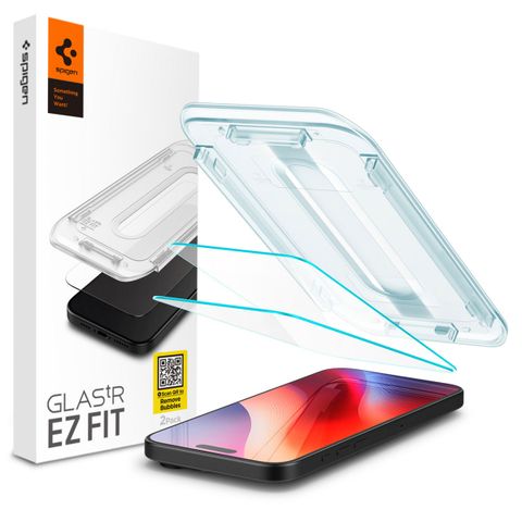 Spigen GLAStR Fit Displayschutzfolie 2er-Pack + Applicator Apple iPhone 16 Pro Max / 17 Pro Max