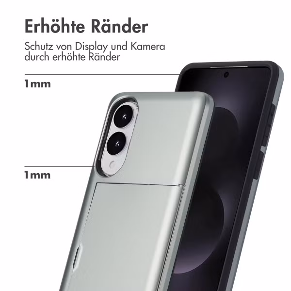 imoshion Backcover mit Kartenfach Samsung Galaxy S25 Edge - Grün