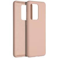 Accezz Liquid Silikoncase Samsung Galaxy S20 Ultra - Rosa