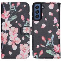 imoshion Design TPU Klapphülle Galaxy S21 FE - Blossom Black