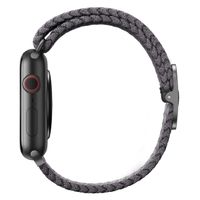 Uniq Aspen Geflochtenes Armband für das  Apple Watch Series 1 t/m 9 / SE (38/40/41 mm) | Series 10 / 11 (42 mm) - Granite Grey