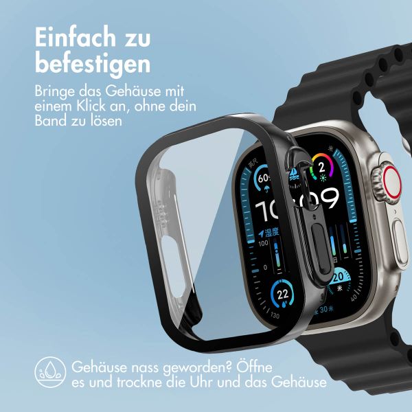 imoshion Full Cover glänzendes Hard Case für die Apple Watch Ultra / Ultra 2 – 49 mm – Schwarz