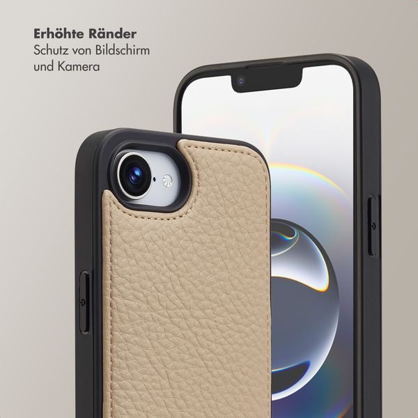 Selencia Nova HandyHülle mit Kordel und Kartenhalter Apple iPhone 16e - Beige