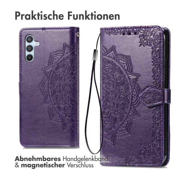 imoshion Mandala Klapphülle Samsung Galaxy A34 (5G) - Violett