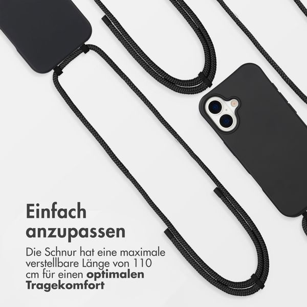 imoshion Color Backcover mit abnehmbarem Handykette und MagSafe Apple iPhone 17 - Schwarz