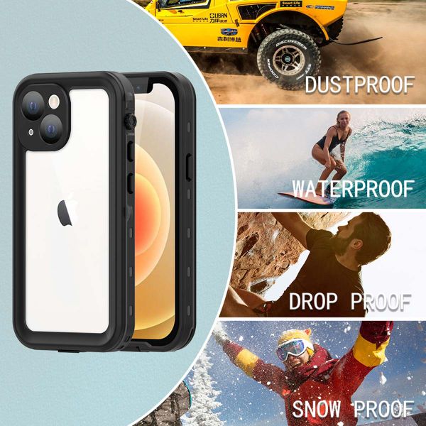 Redpepper Dot Plus Waterproof Case für das Apple iPhone 13 Mini - Schwarz