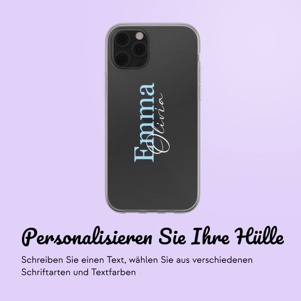 Personalisierte Hülle mit Namen iPhone 11 - Transparent