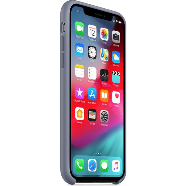 Apple Silikon-Case Lavender Gray für das Apple iPhone Xs / X