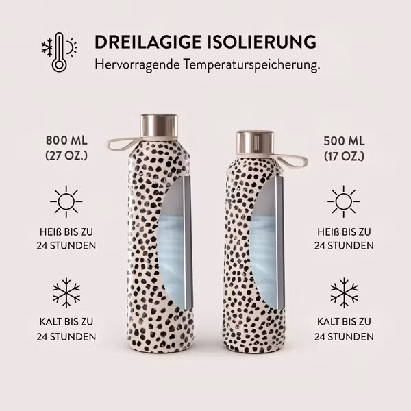 Burga Water Bottle - 500 ml - Almond Latte