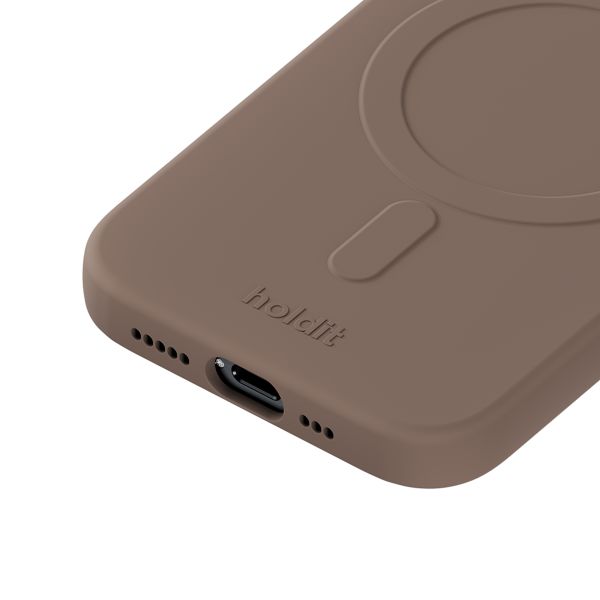 Holdit Soft MagSafe Case Apple iPhone 15 Pro - Mocha Brown