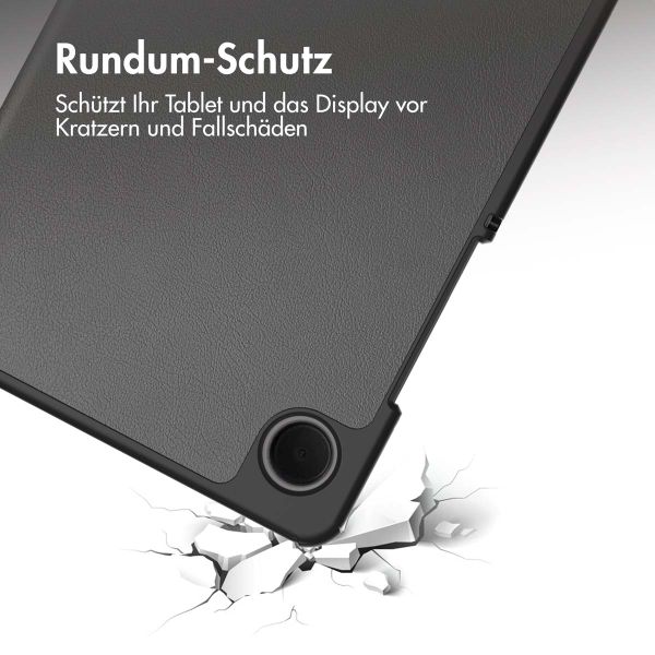 imoshion Trifold Klapphülle für das Samsung Galaxy Tab A9 8.7 Zoll - Grau