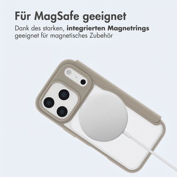 imoshion Transparente Bookcase mit MagSafe Apple iPhone 17 Pro - Beige