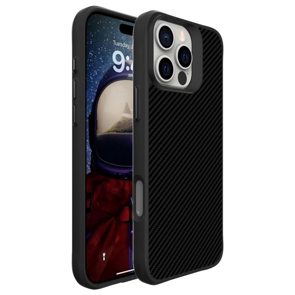 imoshion Rugged Hybrid Carbon Case für das iPhone 16 Pro - Schwarz