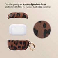 Selencia Sabi Hülle Panthermuster  Apple Airpods Pro / Pro 2 - Mocha Brown
