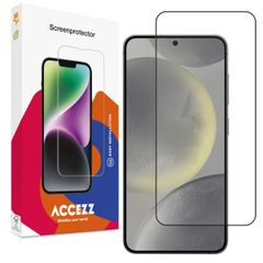 Accezz Full Cover Screen Protector aus gehärtetem Glas für das Samsung Galaxy S25 / S24