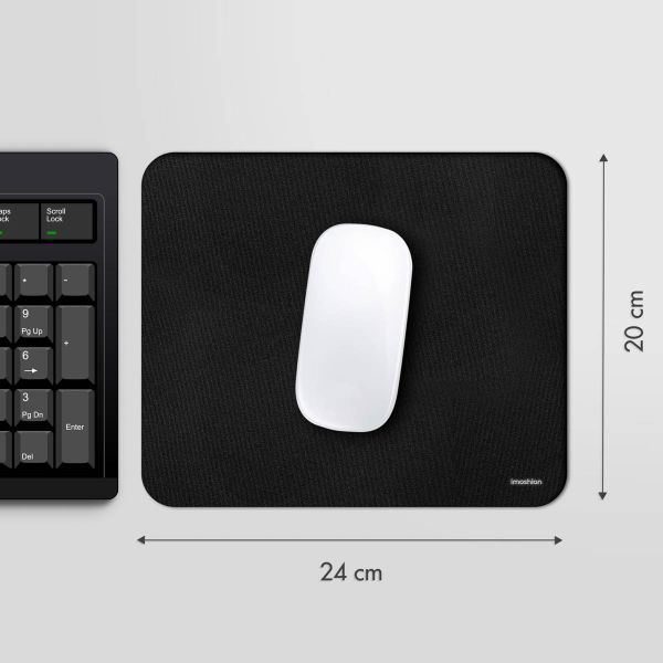imoshion Mauspad - 20 x 24 cm - Schwarz