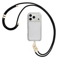 Selencia Universal Handyband mit 2 Haken - verstellbar - Schwarz