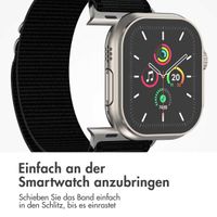imoshion Nylon Alpine Armband für das  Apple Watch Series 1 t/m 11 / SE / Ultra (44/45/46/49 mm) - Schwarz