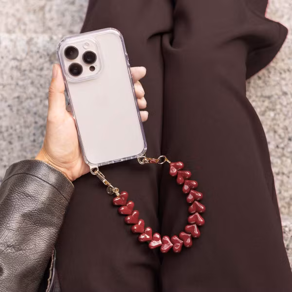 Selencia Lova Handgelenkbande - Burgundy