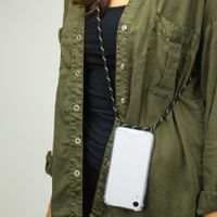 imoshion Transparentes Backcover mit Band Samsung Galaxy S21 Plus - Schwarz & Gold