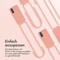 imoshion Color Backcover mit abtrennbarem Band Samsung Galaxy S21 - Peach