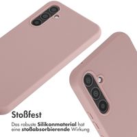 imoshion Silikonhülle mit Band für das Samsung Galaxy A34 (5G) - Sand Pink