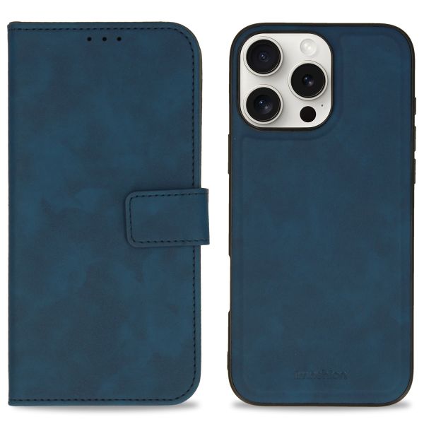 imoshion Entfernbare 2-1 Luxus Klapphülle Apple iPhone 16 Pro Max - Blau