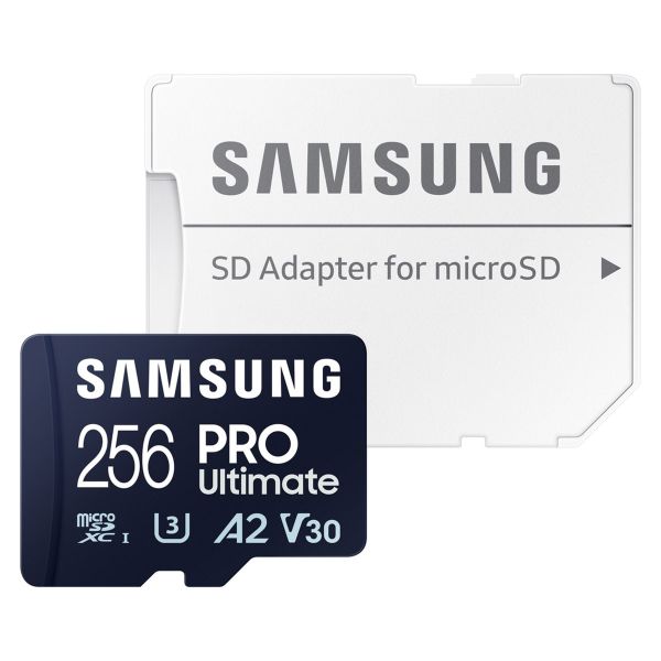 Samsung PRO Ultimate microSD - 256GB - Inklusive SD-Adapter - UHS-I/U3/Full HD/4K UHD