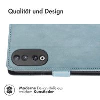 imoshion Luxuriöse Klapphülle für das Honor 90 Pro - Hellblau