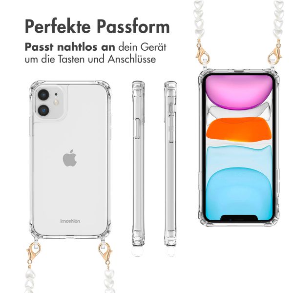 imoshion Back Cover mit Band + Armband Apple iPhone 11 - Perlenherzen