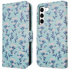 imoshion ﻿Design Klapphülle für das Samsung Galaxy S22 - Blue Flowers