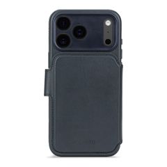 Decoded 2 in 1 Leather Klapphülle MagSafe Apple iPhone 17 Pro - Navy Shadow