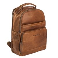 The Chesterfield Brand Austin Laptop Rucksack 14 Zoll - Echtes Leder - Cognac