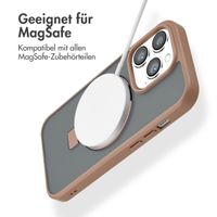 Accezz Ring Stand Backcover mit MagSafe iPhone 14 Pro - Braun