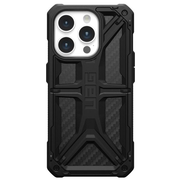 UAG Monarch Backcover für das iPhone 15 Pro - Carbon Fiber