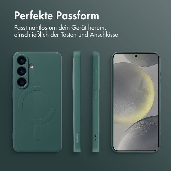 imoshion Color Back Cover mit MagSafe für das Samsung Galaxy S25 - Dunkelgrün