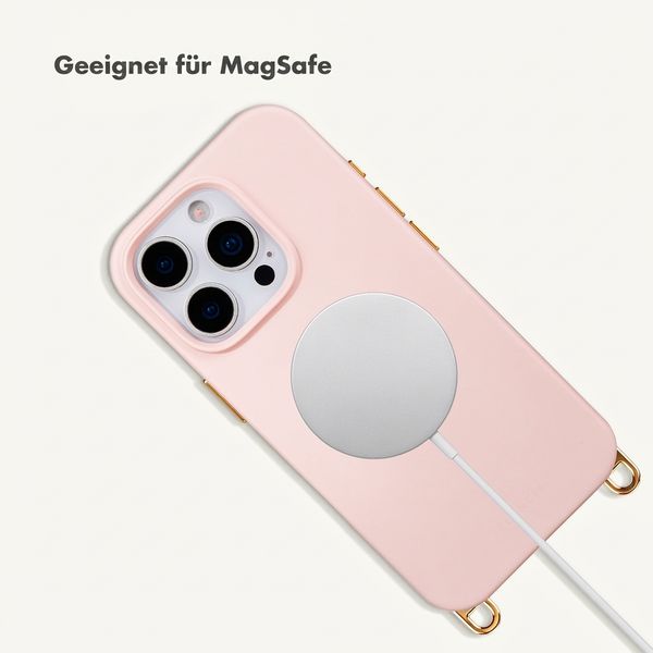 Selencia Rivièra Backcover mit MagSafe mit abnehmbaren Haken Apple iPhone 16 Pro Max - Sorbet Pink